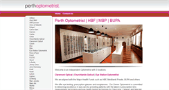 Desktop Screenshot of perthoptometrist.com.au
